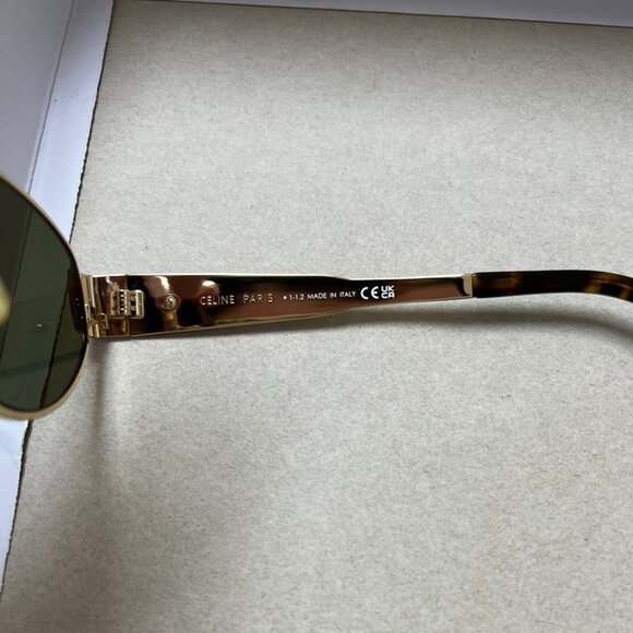 Celine Triomphe Gold Metal 01 Sunglasses - Picture 3 of 5
